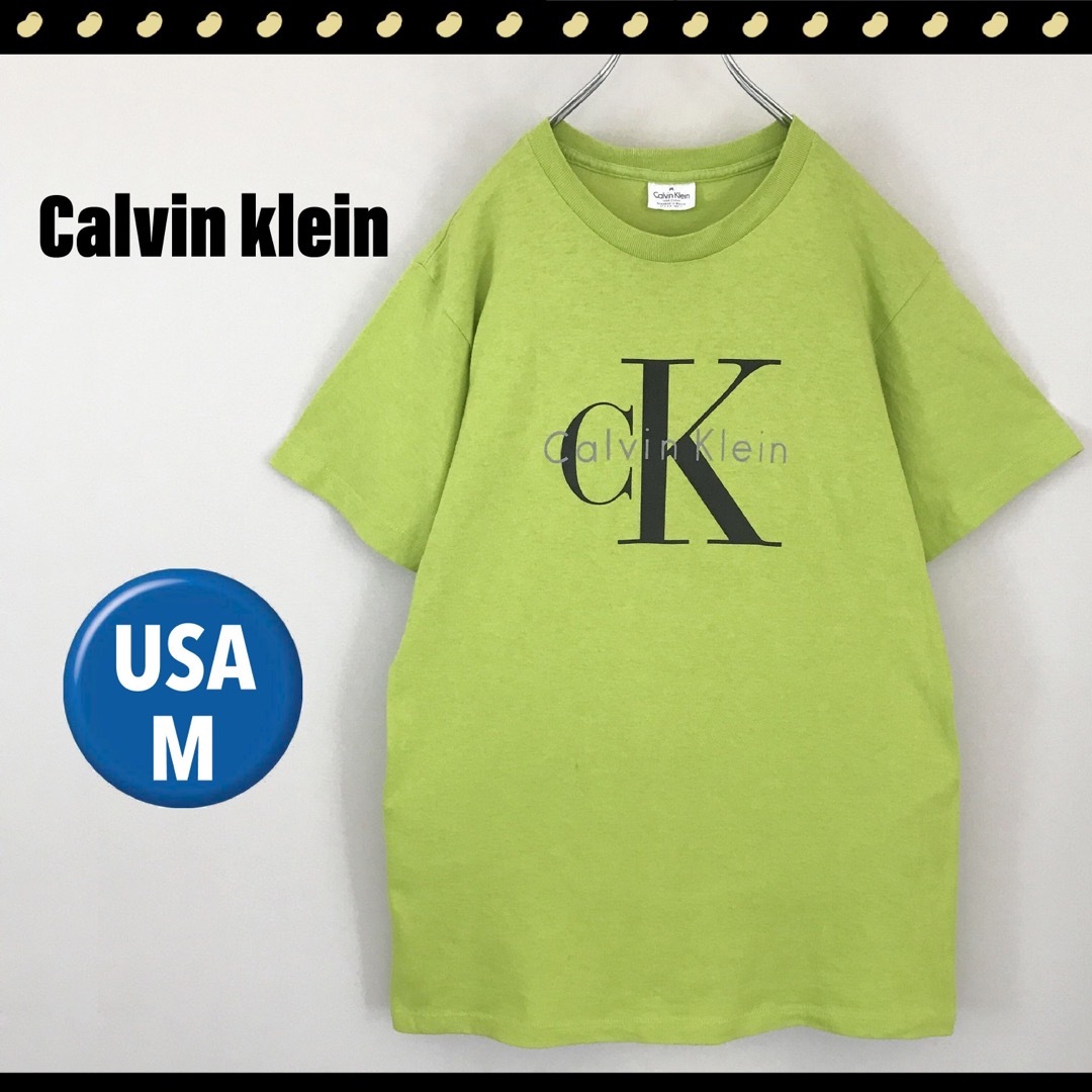 Calvin Klein(カルバンクライン)のカルバンクライン★CKロゴプリント★90sVTG★ジャージTシャツ★USA M メンズのトップス(Tシャツ/カットソー(半袖/袖なし))の商品写真