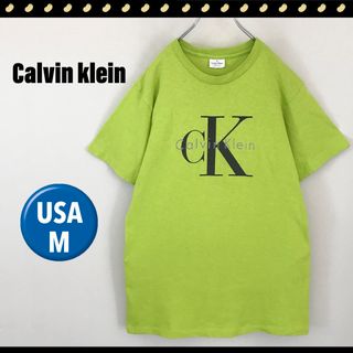 カルバンクライン(Calvin Klein)のカルバンクライン★CKロゴプリント★90sVTG★ジャージTシャツ★USA M(Tシャツ/カットソー(半袖/袖なし))