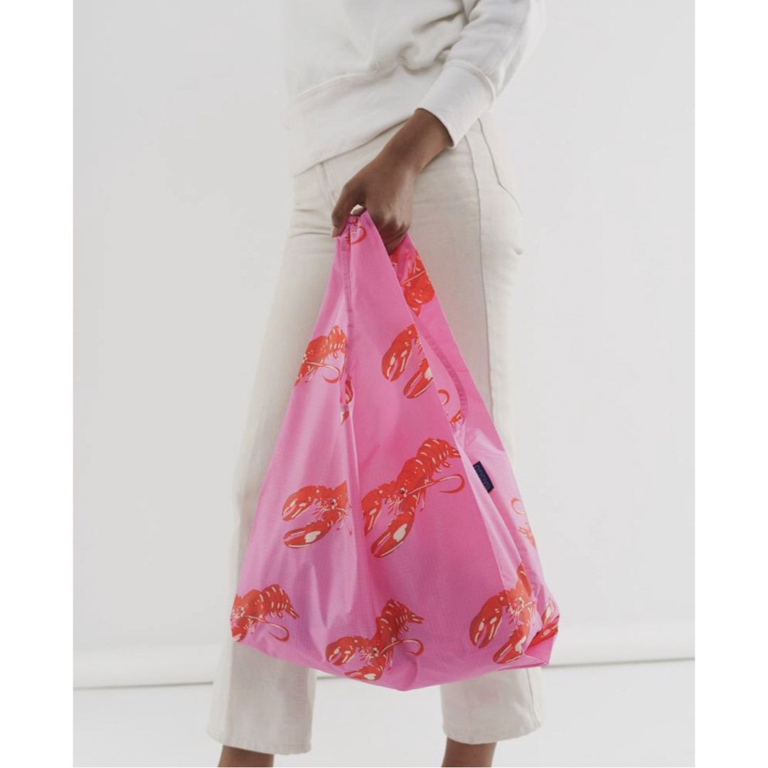 BAGGU(バグゥ)の【BAGGU】ピンク ロブスター スタンダード Pink Lobster バグー レディースのバッグ(エコバッグ)の商品写真