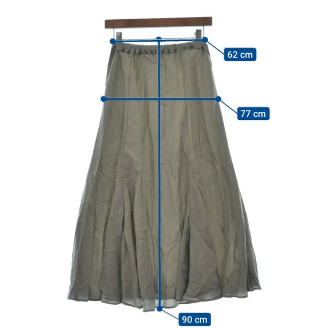 Plage プラージュ ロング・マキシ丈スカート 34(XS位) グレー系 【古着】【中古】 Plage ロング・マキシ丈スカート レディース