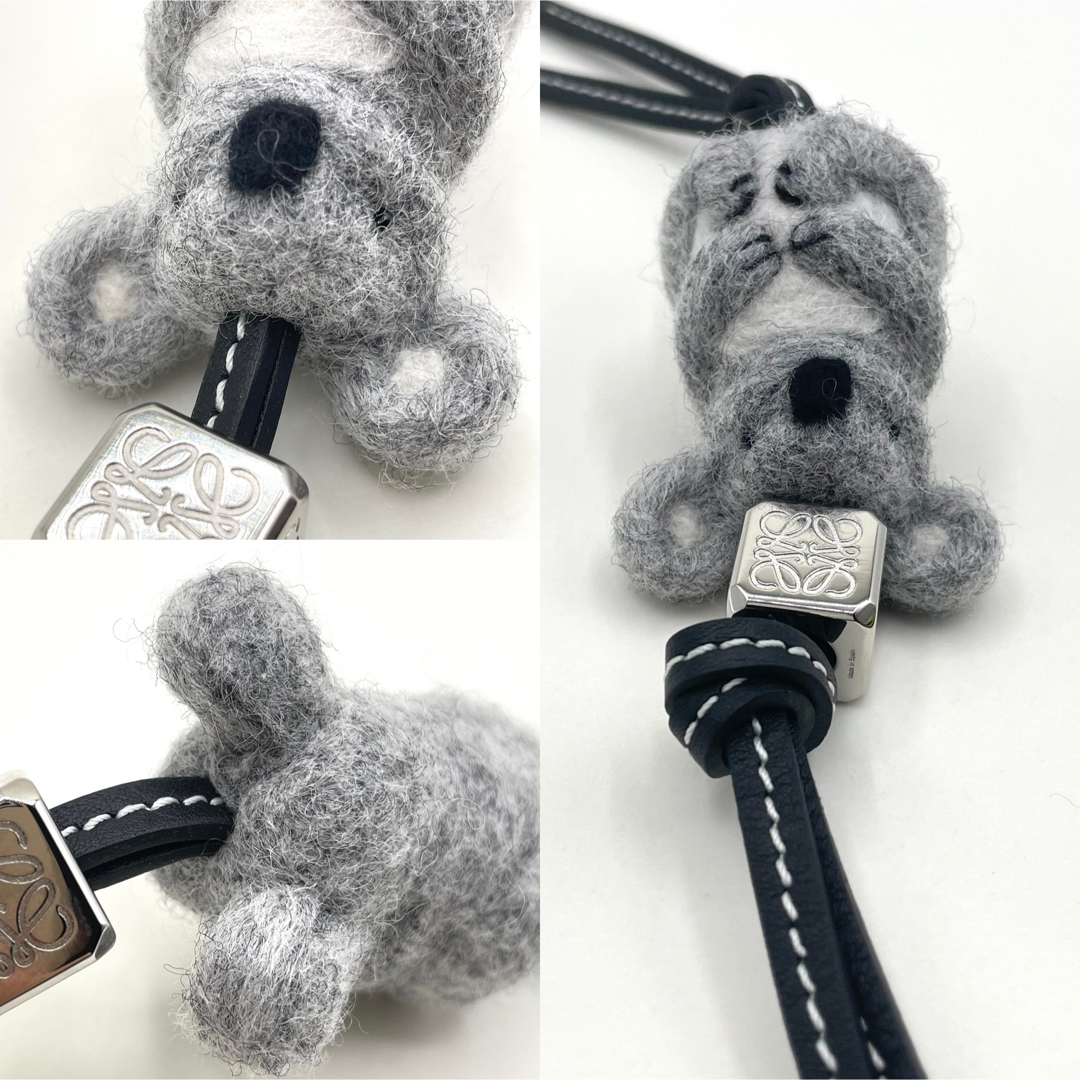 極美品】LOEWE ロエベ コアラ チャーム フェルト&カーフ-