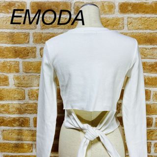 エモダ(EMODA)のEMODA 背中開き トップス 長袖(カットソー(長袖/七分))