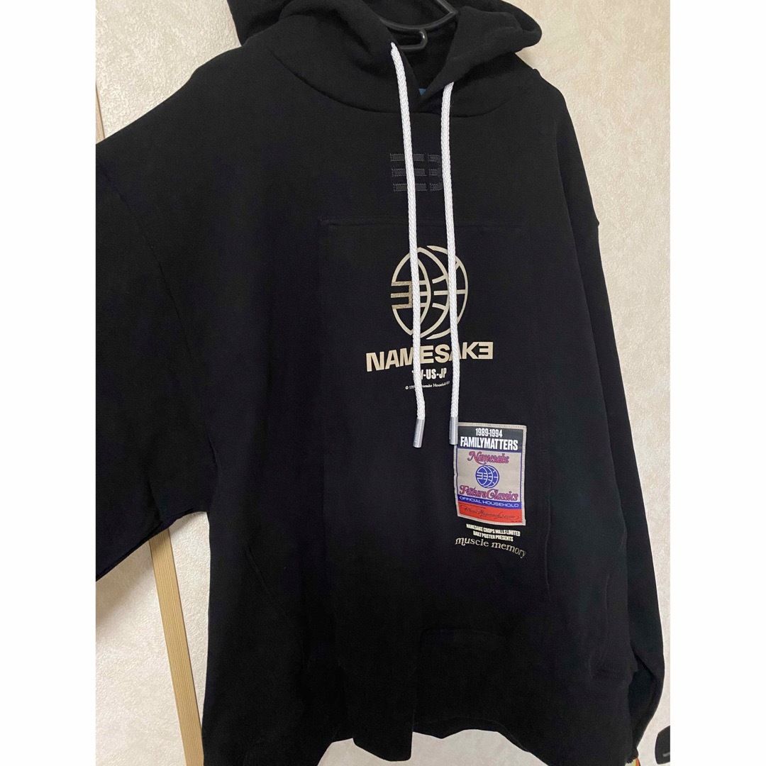 新品　NAMESAKE パーカー　ブラック