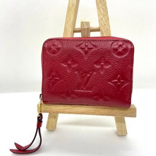 ルイヴィトン(LOUIS VUITTON)のルイヴィトン　アンプラント　ジッピー　コインパース　レッド赤　レザー　レディース(コインケース)