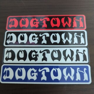 ドッグタウン(DOG TOWN)の(縦4.1cm横20.3cm)DOGTOWN ドッグタウン　ステッカー(スケートボード)