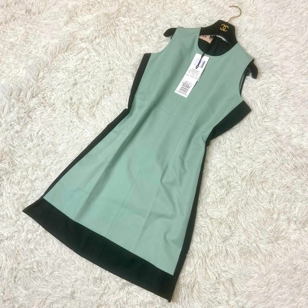 Plan C - 新品 プランシー バイカラーノースリーブドレス ワンピース