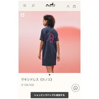 エルメス Tシャツワンピース 上品カジュアル HERMES