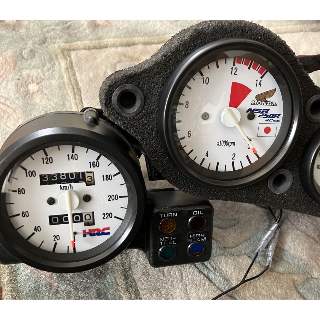 NSR250(MC18、MC21)オリジナルメーターパネルセット☆CBR、RVFの NSR250(MC18、MC21)オリジナルメーターパネルセット☆CBR、RVFの