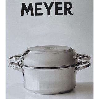 マイヤー(MEYER)のMEYER オールインワンラウンドパン22cm 両手鍋 調理器具 IH対応(鍋/フライパン)