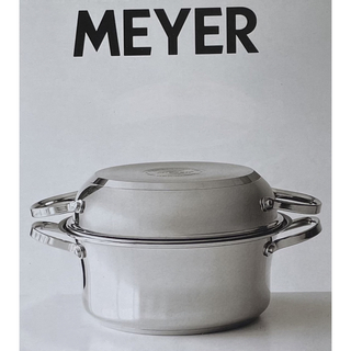 マイヤー(MEYER)のMEYER オールインワンラウンドパン22cm 両手鍋 調理器具 IH対応(鍋/フライパン)