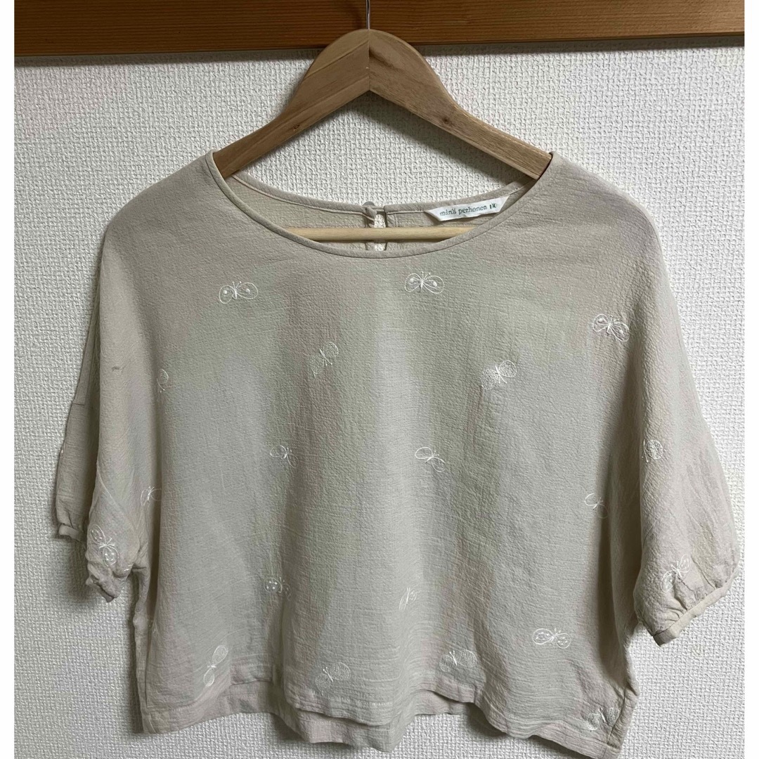 【新品未使用】ミナペルホネン  choucho シャツブラウス半袖シャツ
