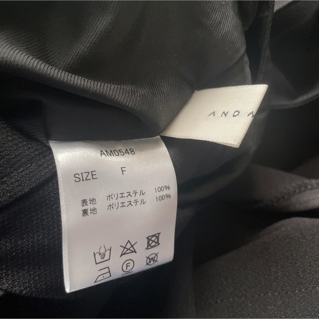 Bubbles - andmary♡極美品♡アンリボンプリーツドレス BLKの通販 by s