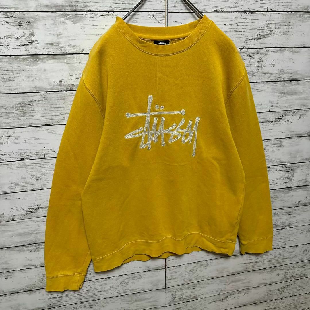 ステューシー 刺繍ビッグロゴ 最高デザイン スウェット 入手困難 通販