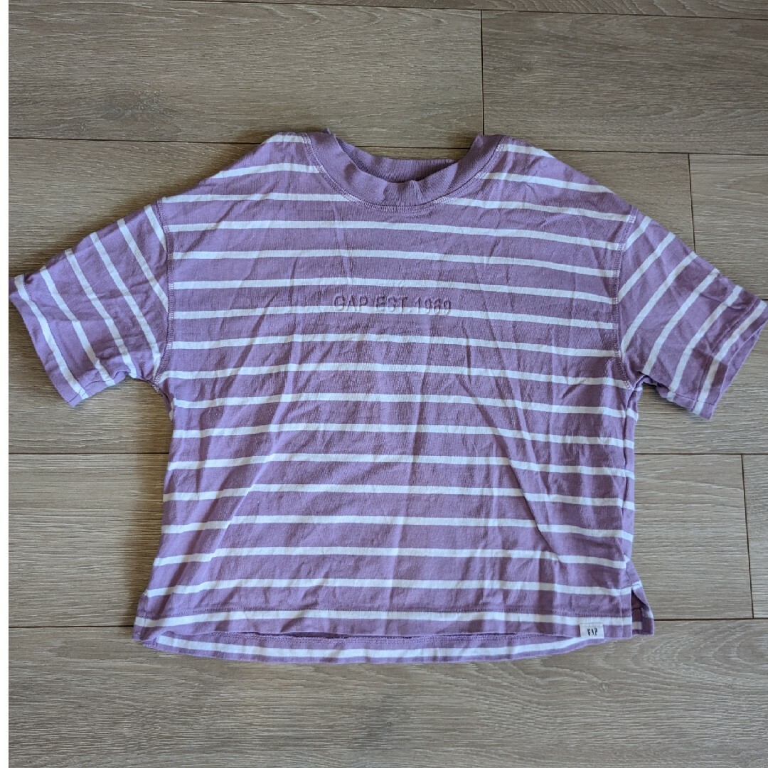 GAP(ギャップ)のGAP　ボーダーTシャツ キッズ/ベビー/マタニティのキッズ服女の子用(90cm~)(Tシャツ/カットソー)の商品写真