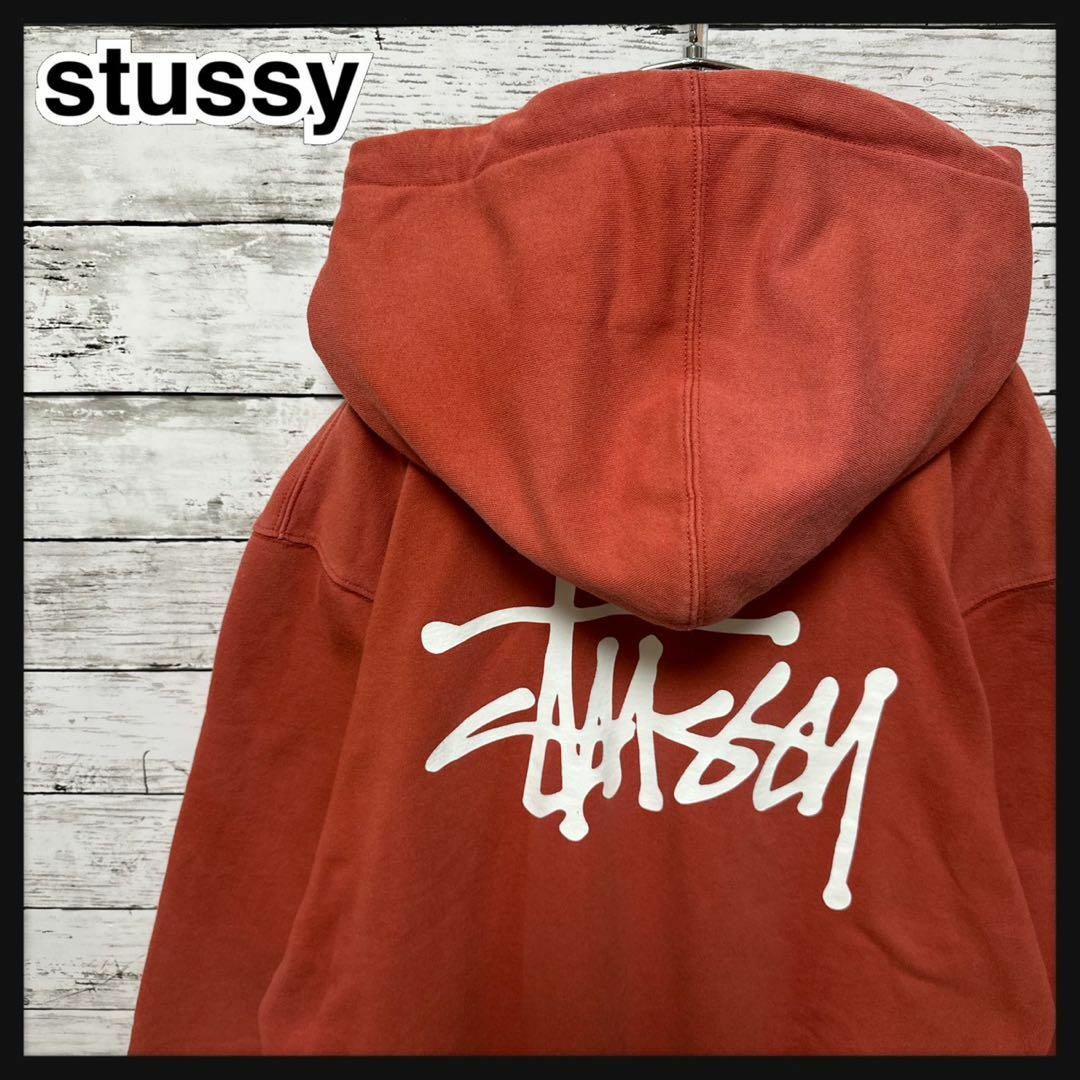 STUSSY ステューシー ボアフリース アーチロゴ 刺繍入り