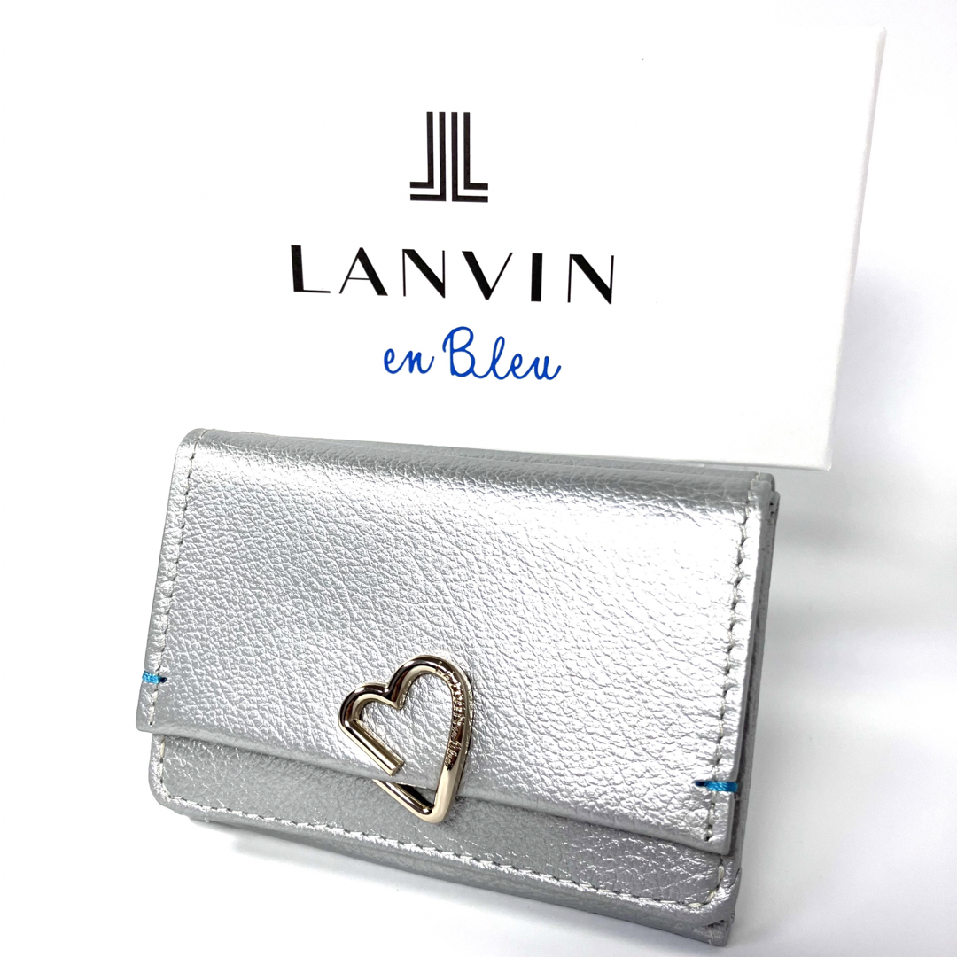 レディースランバンオンブルー LANBAN en Bleu ミニ財布 グレー 未使用品