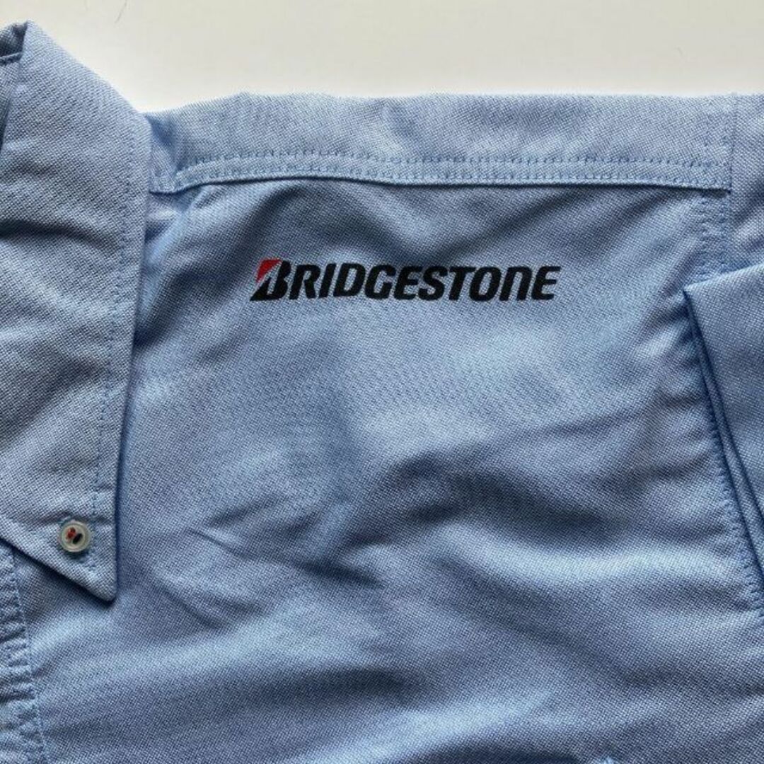 BRIDGESTONE(ブリヂストン)の【ブリヂストン】新品・オックスボタンダウン半袖シャツ　Mサイズ　サックス メンズのトップス(シャツ)の商品写真