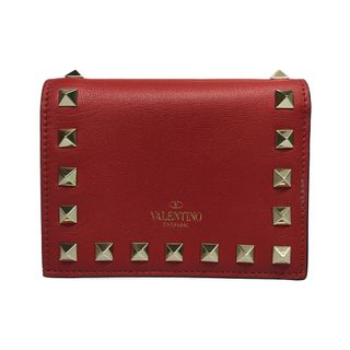 ヴァレンティノ(VALENTINO)のバレンチノ VALENTINO 二つ折り財布  ロックスタッズ  レディース(財布)