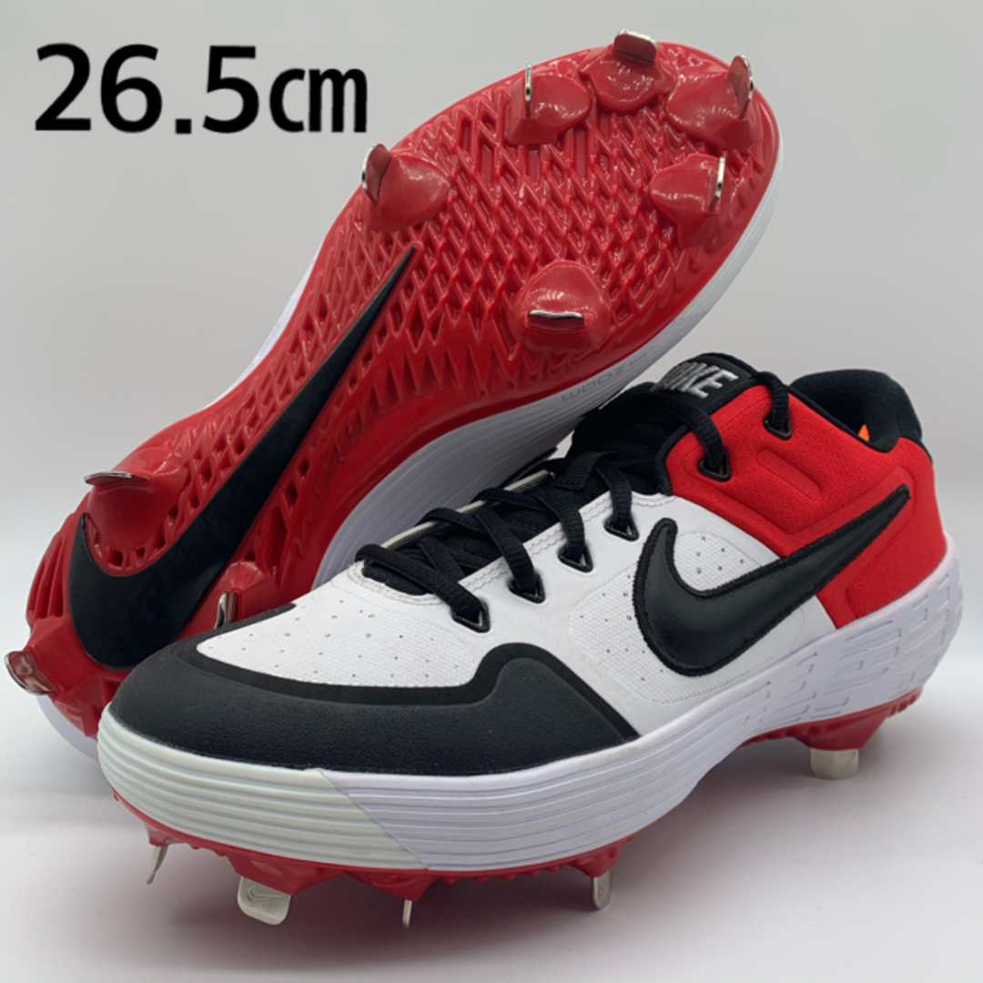 24H限定 NIKE 野球 スパイク 金具 レッド ホワイト 26.5㎝ ローカット