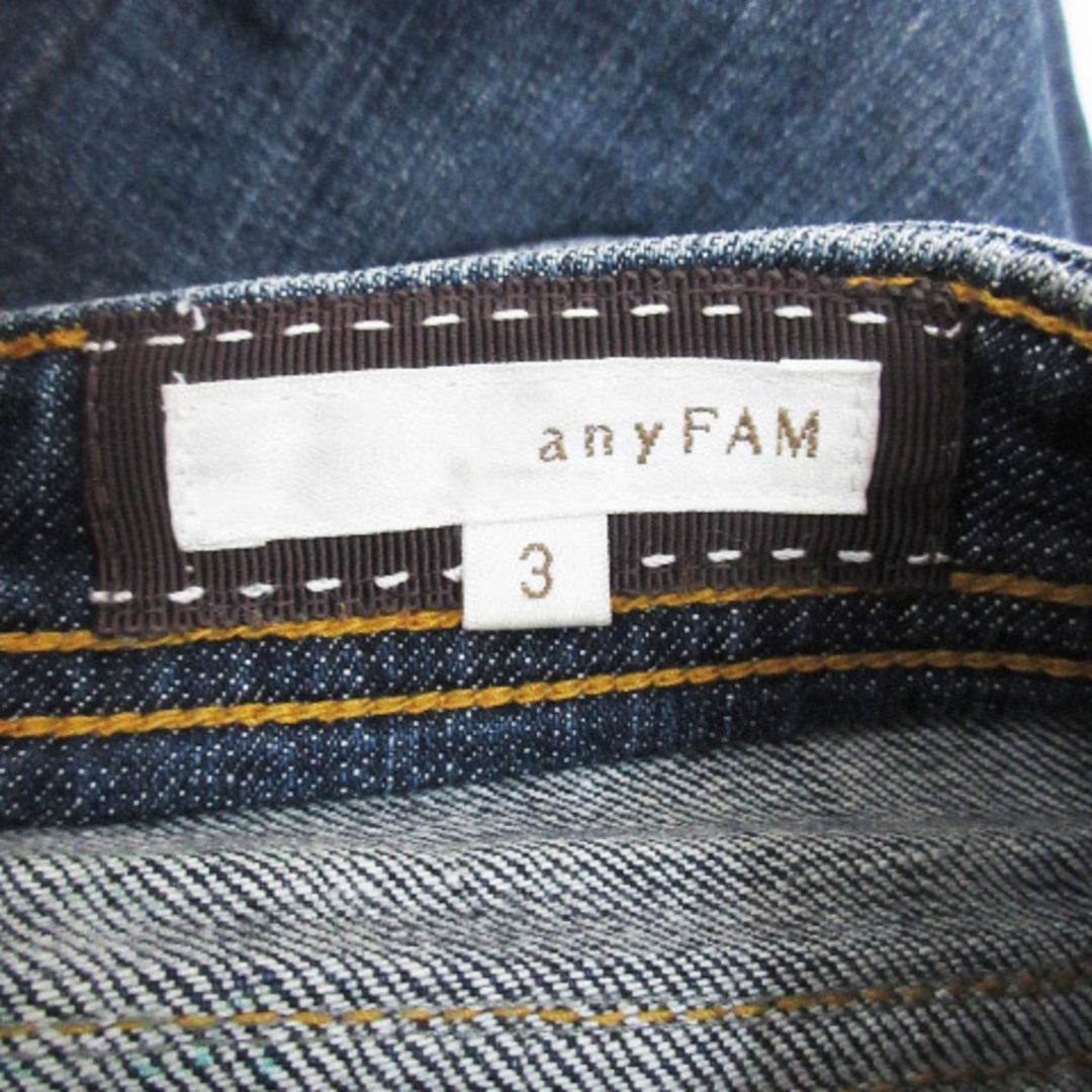 anyFAM(エニィファム)のエニィファム デニムパンツ ジーンズ フレアパンツ ロング 3 インディゴブルー レディースのパンツ(デニム/ジーンズ)の商品写真