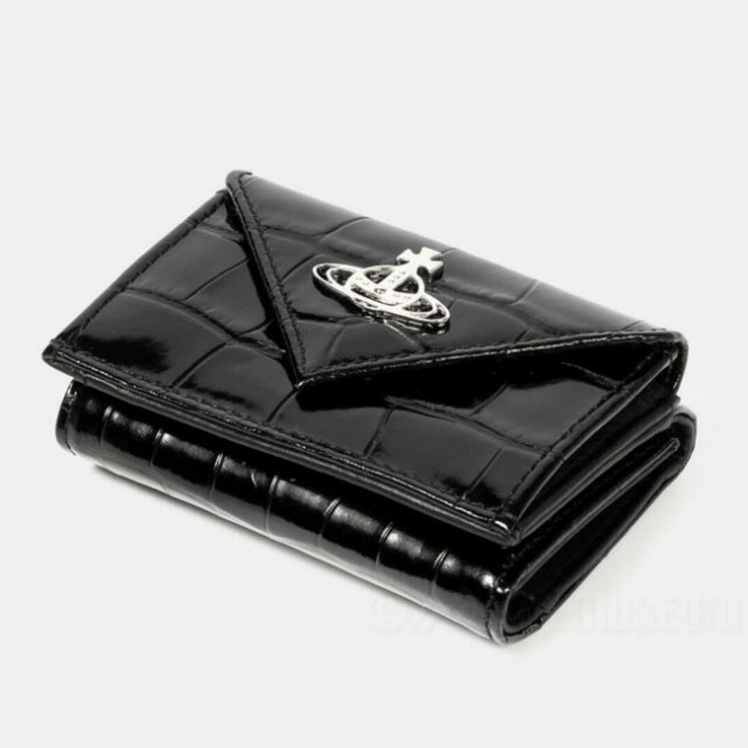 【新品未使用】 ヴィヴィアンウエストウッド VIVIENNE WESTWOOD 三つ折り財布 CROCODILE ENVELOPE BILLFOLD WITH POCKET クロコダイルエンベロープビルフォールドウィズポケット レザー 51150009-L0039 【GREEN】