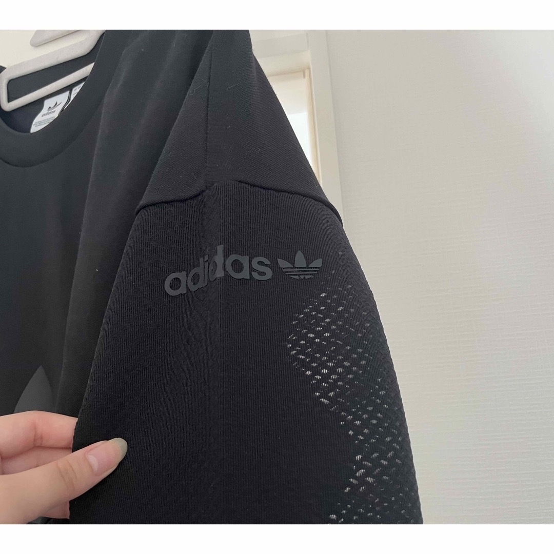 adidas originals シースルー切り替えスエット