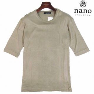 ナノユニバース(nano・universe)の【nano・universe/ナノ・ユニバース】レーヨン素材 5分袖Tシャツ・M(Tシャツ/カットソー(半袖/袖なし))