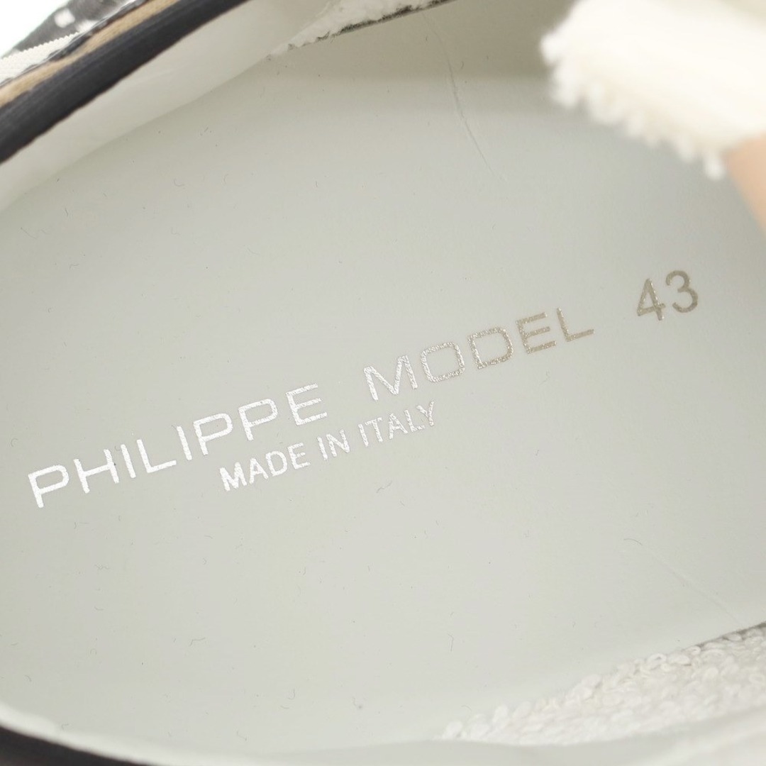 【新品アウトレット】フィリップモデル PHILIPPE MODEL EZE CC1 スニーカー ベージュxブラック【サイズ43】【メンズ】 7