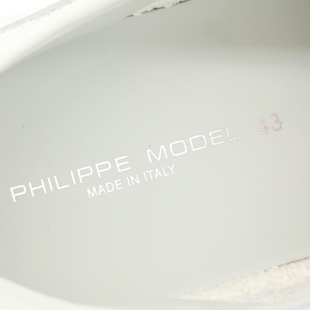 PHILIPPE MODEL(フィリップモデル)の【新品】フィリップモデル PHILIPPE MODEL EZE WP1 スニーカー ホワイトxオレンジ【サイズ43】【メンズ】 メンズの靴/シューズ(スニーカー)の商品写真