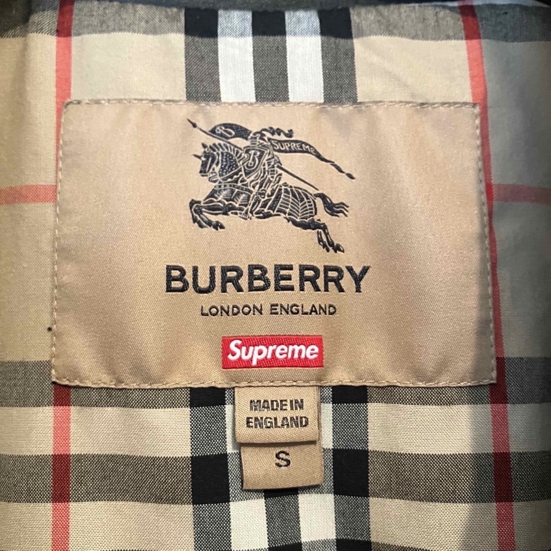 Supreme - SUPREME × BURBERRY コート Sサイズ シュプリーム