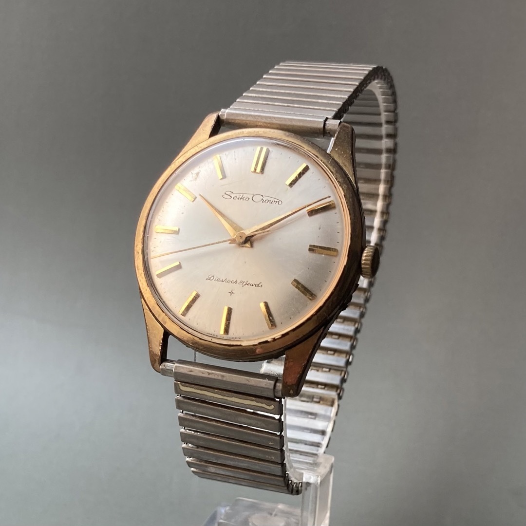 【動作良好】セイコー クラウン アンティーク 腕時計 1963年 手巻き メンズ