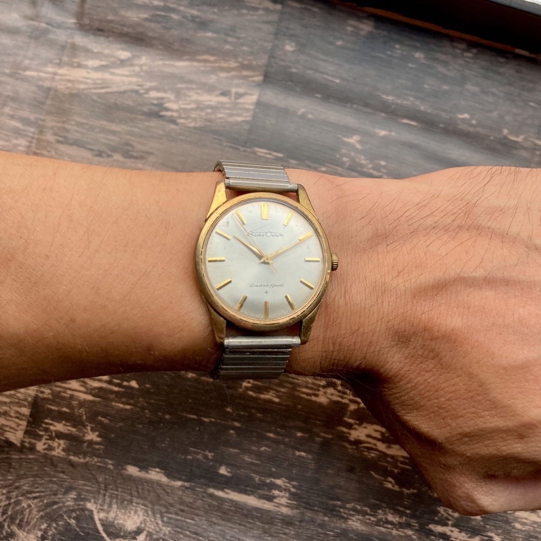 【動作良好】セイコー クラウン アンティーク 腕時計 1963年 手巻き メンズ