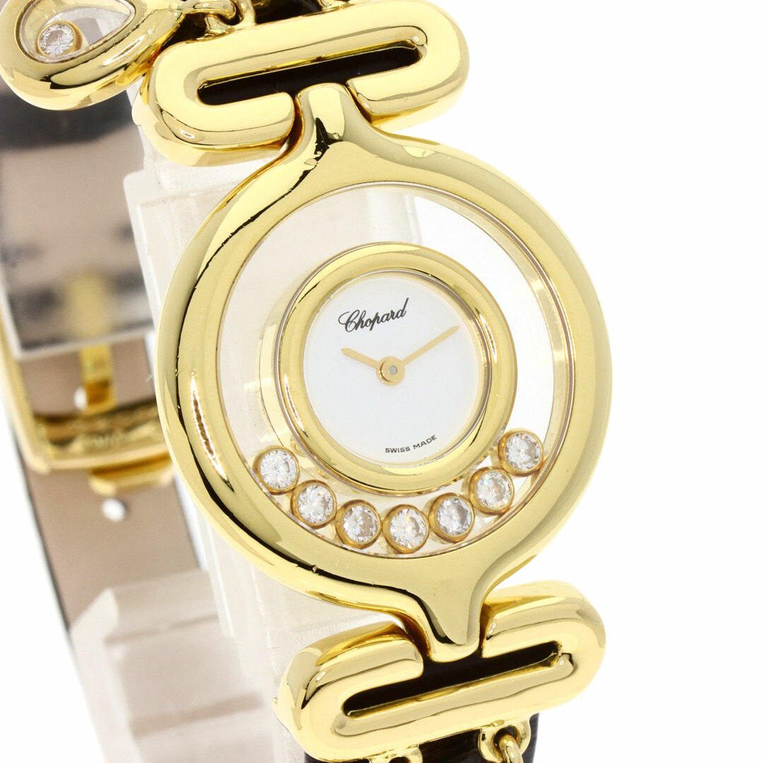 Chopard(ショパール)のChopard 20/5674 ハッピーダイヤモンド  メーカーコンプリート 腕時計 K18YG アリゲーター レディース レディースのファッション小物(腕時計)の商品写真