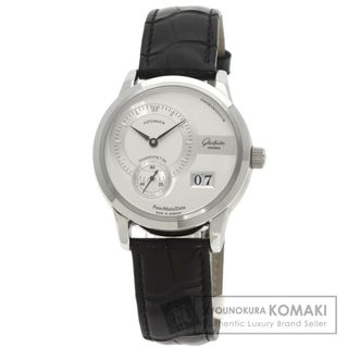 グラスヒュッテオリジナル(Glashutte Original)のGLASHUTTE ORIGINAL 90.01.02.02.04 パノマティック デイト  腕時計 SS アリゲーター メンズ(腕時計(アナログ))