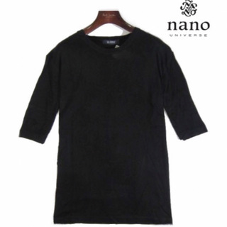 ナノユニバース(nano・universe)の【nano・universe/ナノ・ユニバース】レーヨン素材 5分袖Tシャツ・M(Tシャツ/カットソー(半袖/袖なし))