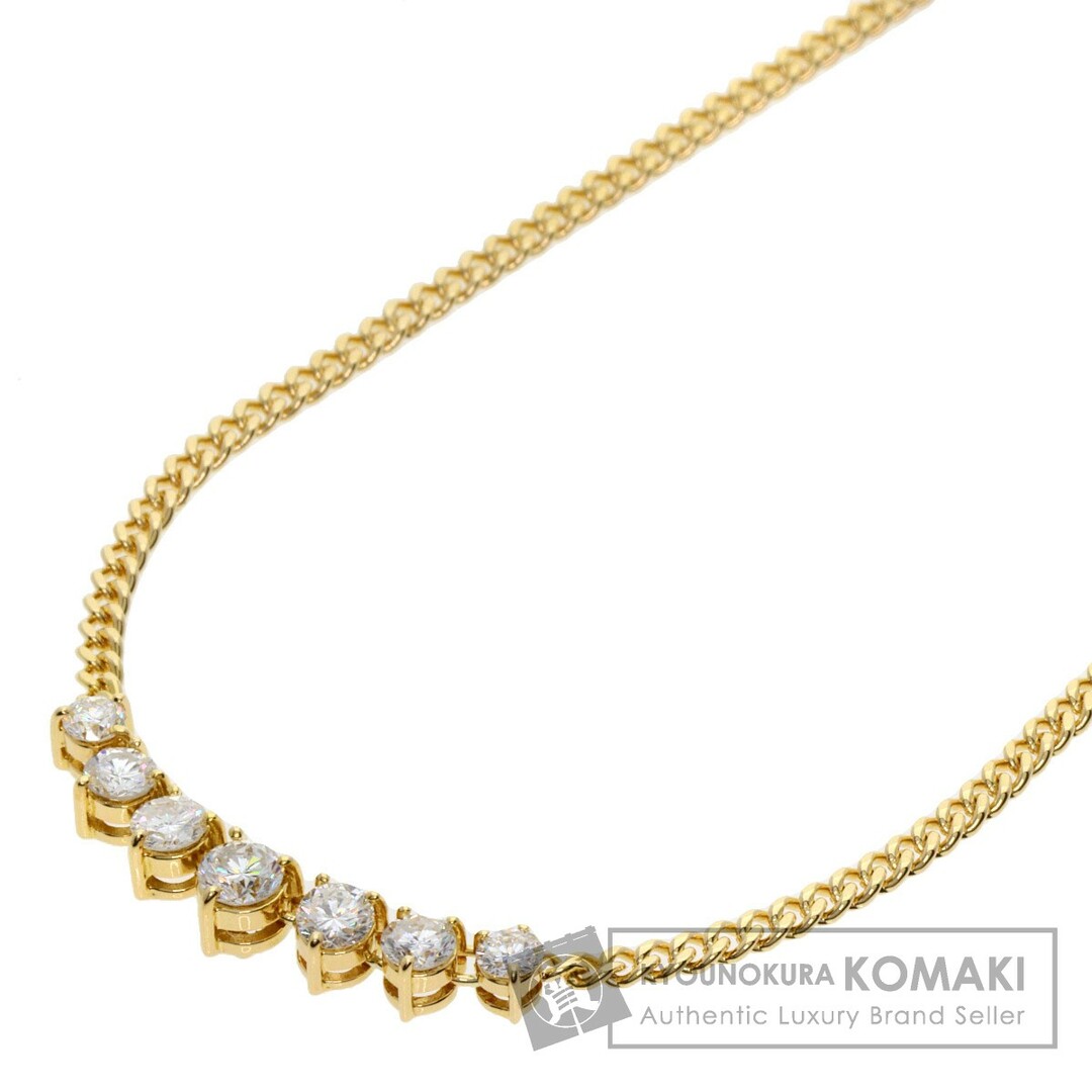 TASAKI 7P ダイヤモンド ネックレス K18YG レディース