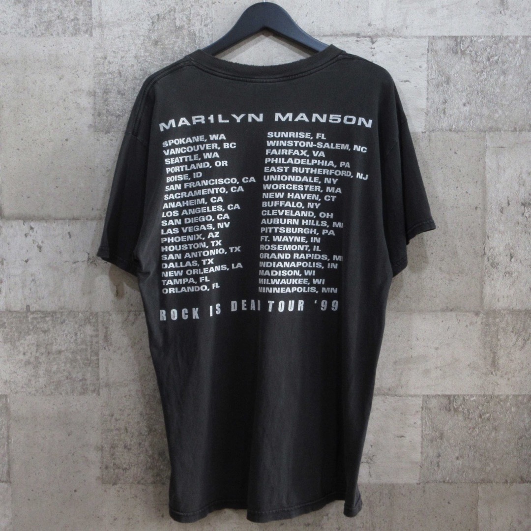 マリリンマンソン 90s ROCK IS DEAD 99 ツアーTシャツ L 黒