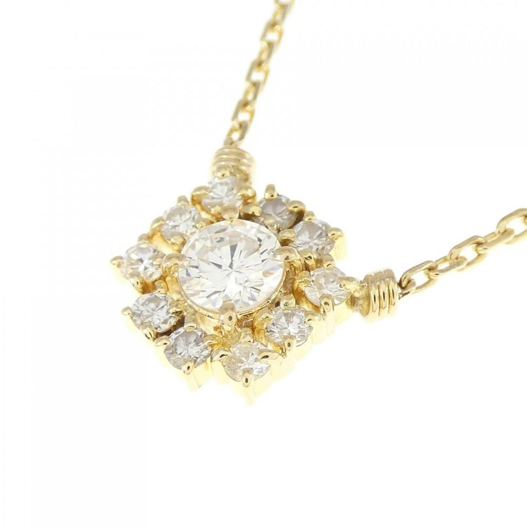 K18YG ダイヤモンド ネックレス 0.21CT - ネックレス