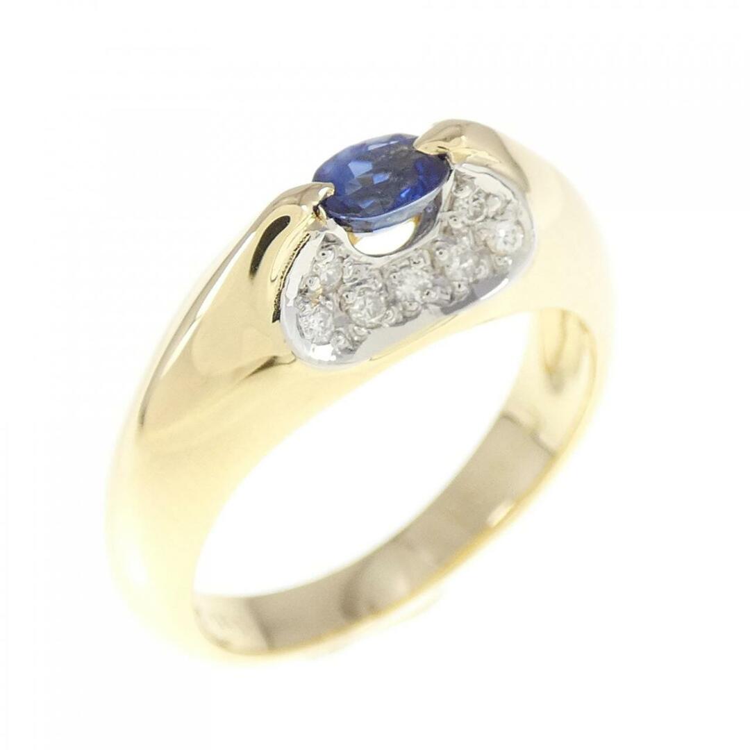 K18YG/PT サファイヤ リング 0.30CT-www.solomonmusyimi.com