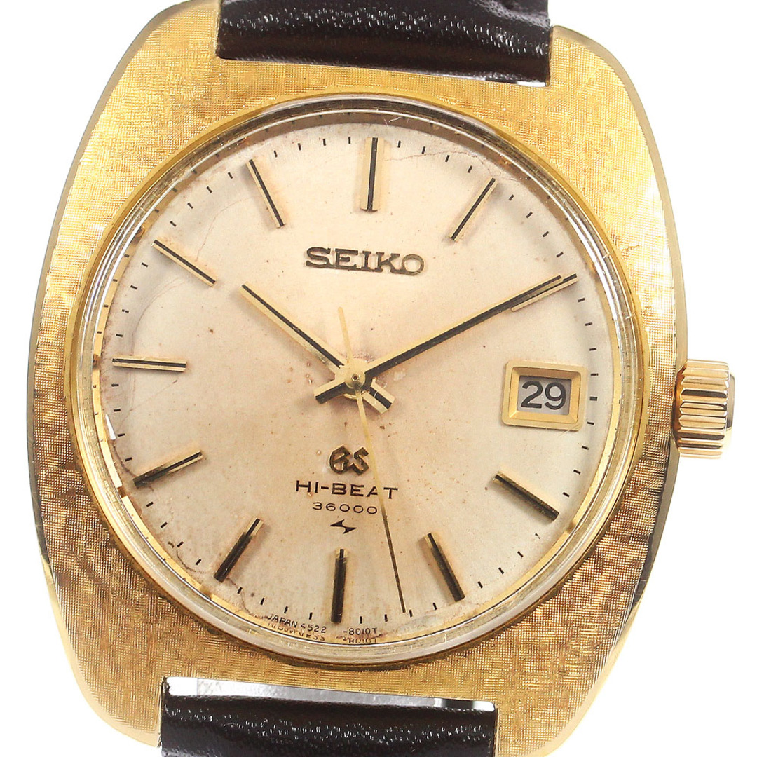 SEIKO(セイコー)のセイコー SEIKO 4522-8010 グランドセイコー ハイビート K18YG Cal.4522A 手巻き メンズ 内箱付き_730765 メンズの時計(腕時計(アナログ))の商品写真