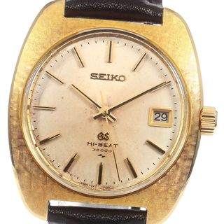 セイコー(SEIKO)のセイコー SEIKO 4522-8010 グランドセイコー ハイビート K18YG Cal.4522A 手巻き メンズ 内箱付き_730765(腕時計(アナログ))