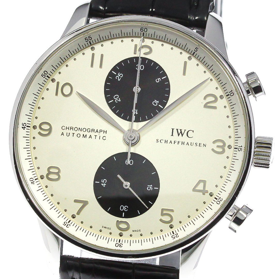 IWC IWC SCHAFFHAUSEN IW371411 ポルトギーゼ クロノグラフ 自動巻き メンズ 保証書付き_760785