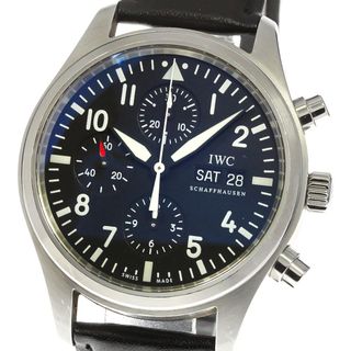 インターナショナルウォッチカンパニー(IWC)のIWC IWC SCHAFFHAUSEN IW371701 パイロットウォッチ クロノグラフ デイデイト 自動巻き メンズ 保証書付き_765054(腕時計(アナログ))