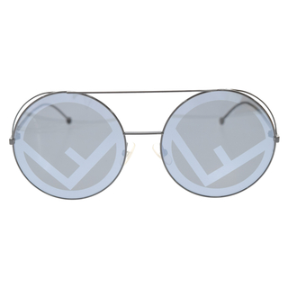 フェンディ(FENDI)のFENDI フェンディ ラナウェイ Fロゴ ラウンドサングラス メガネ 眼鏡 FF 0285 ブラック(サングラス/メガネ)
