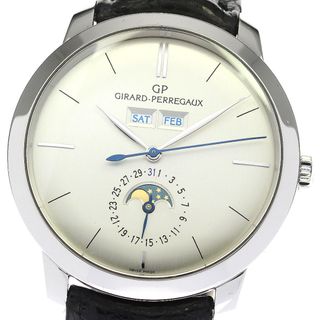 ジラールペルゴ(GIRARD-PERREGAUX)のジラール・ペルゴ GIRARD-PERREGAUX 49535-79-152-BK6A PT950 ムーンフェイズ 自動巻き メンズ 良品 箱・保証書付き_754481(腕時計(アナログ))