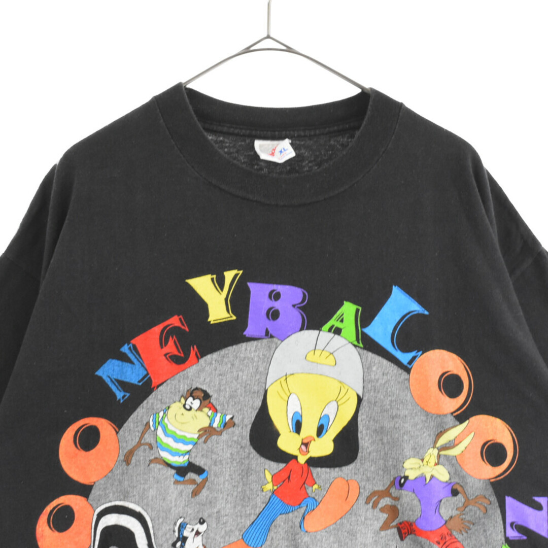 VINTAGE ヴィンテージ 90s Looney Tunes ルーニー テューンズ トゥイーティー キャラクタープリント 半袖Tシャツ カットソー ブラック