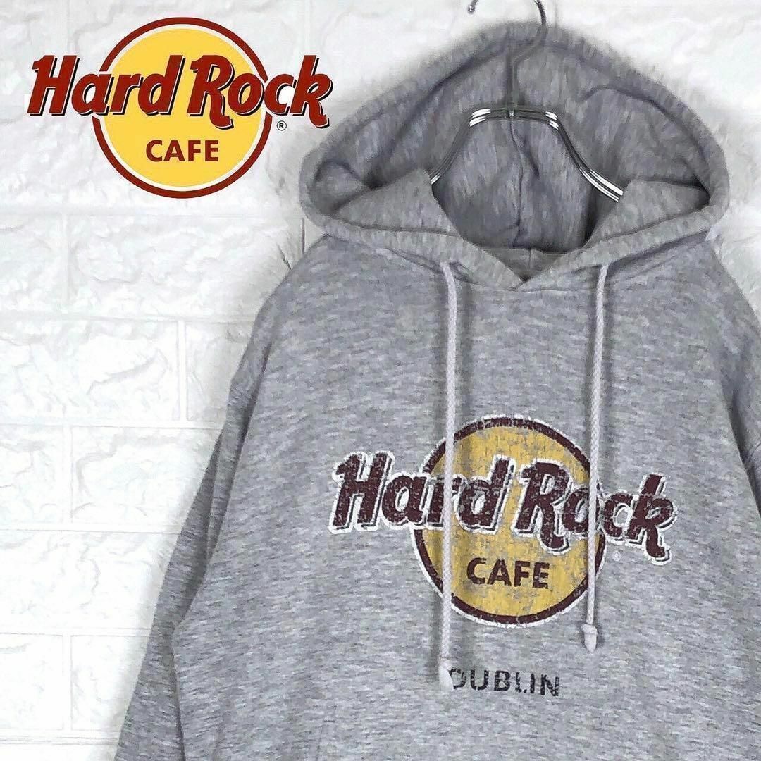 Hard Rock CAFE ハードロックカフェ スウェットパーカー グレーM