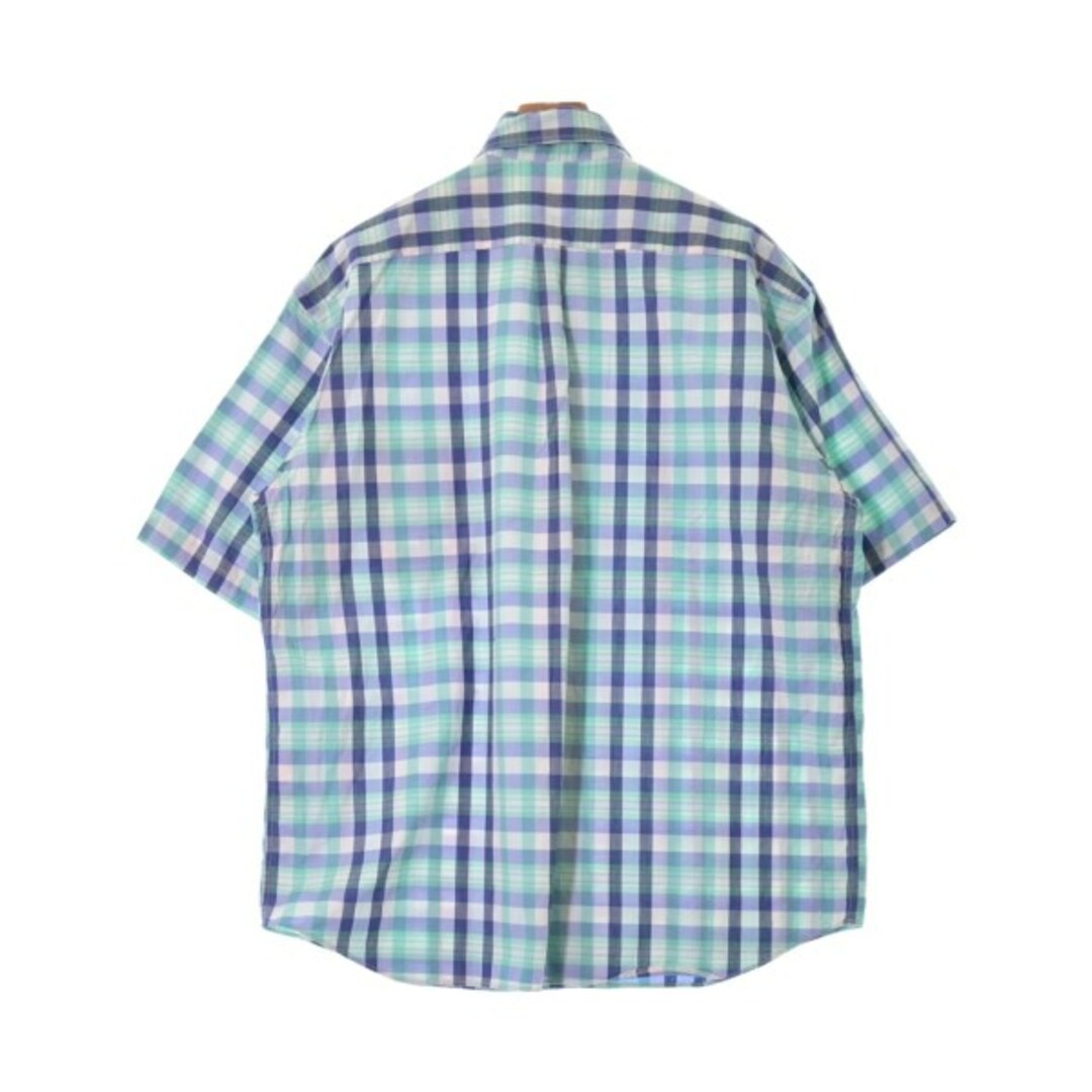 EDIFICE(エディフィス)のEDIFICE カジュアルシャツ 1(S位) 緑x紫x白等(チェック) 【古着】【中古】 メンズのトップス(シャツ)の商品写真