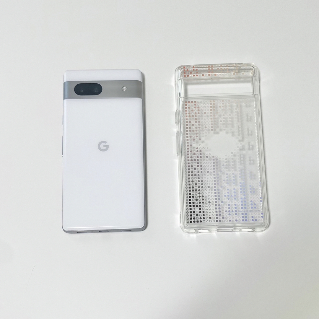 Google Pixel(グーグルピクセル)の【美品】Google 7a 本体 128GB SIMフリー版 ＋ 純正ケース付 スマホ/家電/カメラのスマートフォン/携帯電話(スマートフォン本体)の商品写真