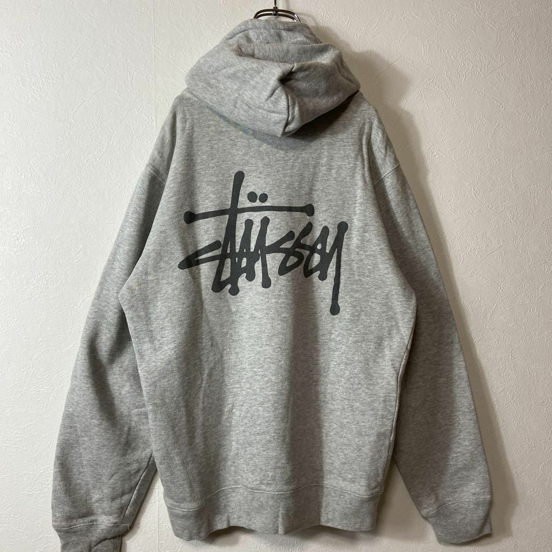 【ショーンフォトロゴ◎、プルオーバーパーカー◎】stussy両面プリントM 1